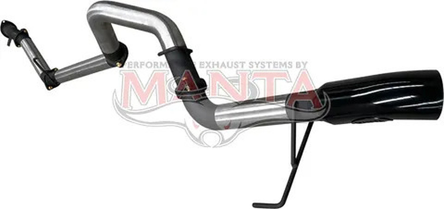 TOYOTA LANDCRUISER 300 SERIES V6 3IN DPF BACK SYSTEM WITH BLACK 4IN TIP, WITHOUT MUFFLERS - Image 1