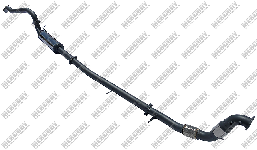 Outlaw Ranger and Mazda BT-50 4WD 3.2 Litre Factory Turbo PX 3" Stainless Steel Muffler and Catalytic Converter - Image 1