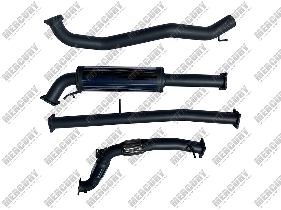 Outlaw Ranger and Mazda BT-50 4WD 3.2 Litre Factory Turbo PX 3" Stainless Steel Muffler and Catalytic Converter - Image 2