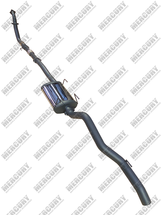 Outlaw Isuzu D-MAX 3.0 Litre Factory Turbo CRD 3.0" Muffler and Catalytic Converter Stainless Steel - Image 1