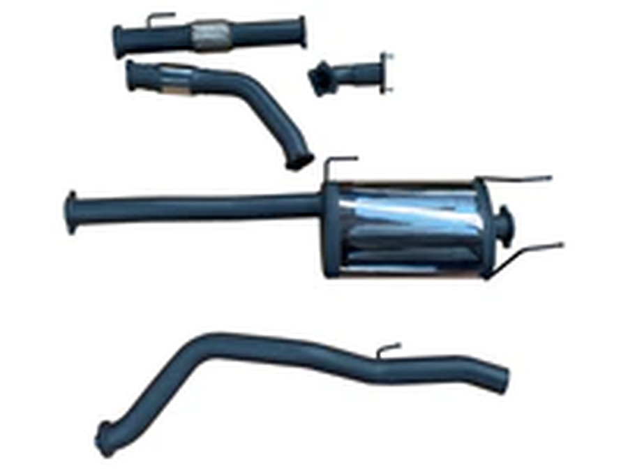 Outlaw Isuzu D-MAX 3.0 Litre Factory Turbo CRD 3.0" Muffler and Catalytic Converter Stainless Steel - Image 2