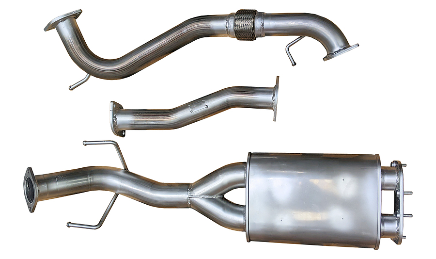 NISSAN PATROL Y62 SERIES 1 - 5 2013 - ON MID SECTION SPORTS MUFFLER KIT STAINLESS STEEL - Image 2