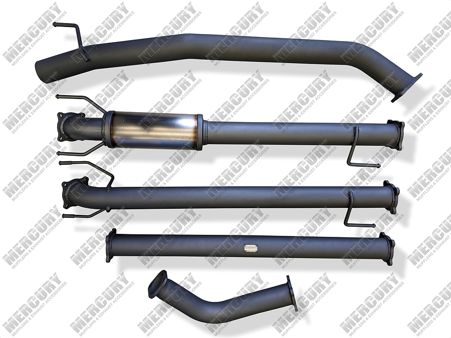 Outlaw Toyota Hilux 2.8 Litre Turbo Diesel DPF back 3.0" Muffler Stainless Steel - Image 1