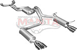 more on Manta Aluminised Steel 2.5" Dual Cat-Back (quiet) for Ford Falcon BA, BF 5.4 Litre BOSS 4 Valve V8 Sedan (Including XR8, BA FPV models) . Optional exhaust exit out both driver and passenger side.