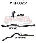more on Manta Aluminised Steel 3.0" without Cat full-system (medium) for Ford Ranger PJ, PK Dual Cab 3.0L CRD (manual) , 2006 #8211; 2011