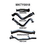 more on Manta Aluminised Steel 3.0" with Cat full-system (loud) for Toyota Landcruiser VDJ78 4.5 Litre V8 Turbo Diesel Troop Carrier 2007 - 2016 (without DPF)