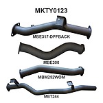 more on Manta Aluminised Steel 3.0" Single dpf-back (quiet) for Toyota Landcruiser VDJ79 Single and Dual Cab 4.5 Litre 1VD V8 Turbo Diesel Ute (with DPF) Oct 2016 on