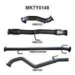 more on Manta Aluminised Steel 3.0" with Cat full-system (loud) for Toyota Hilux KUN26R, KUN16R 3.0L Turbo Diesel D4D 2005 - 2015