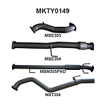 more on Manta Aluminised Steel 3.0" without Cat full-system (medium) for Toyota Hilux KUN26R, KUN16R 3.0L Turbo Diesel D4D 2005 - 2015