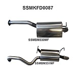 more on Manta Stainless Steel 2.5" Single Cat-Back (quiet) for Ford Falcon BA, BF 4.0 Litre 6 Cylinder Sedan (XT, SR, Futura only, not XR6)