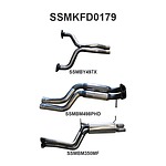 more on Manta Stainless Steel 2.5" Dual Cat-Back (medium) for Ford Falcon FG 5.4 Litre XR8 V8 Sedan (not including FPV models) . Exhaust exit out  driver's side only.