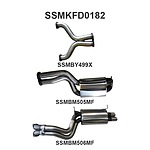 more on Manta Stainless Steel 3.0" Dual Cat-Back (medium) for Ford Falcon FG 5.4 Litre XR8 V8 Sedan (not including FPV models) . Exhaust exit out  driver's side only.