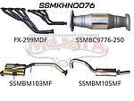 more on Manta Stainless Steel 2.5" Single Full System With Extractors in Mild Steel (quiet) for Holden Commodore VG, VN, VP, VR VS 5.0L V8 Ute and Wagon, Live Axle