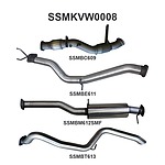 more on Manta Stainless Steel 3.0" with Cat full-system-extended-tailpipe (medium) for Volkswagen Amarok June 2012 Onwards, TDI400, TDI420 2H 2.0L Bi-Turbo Ute