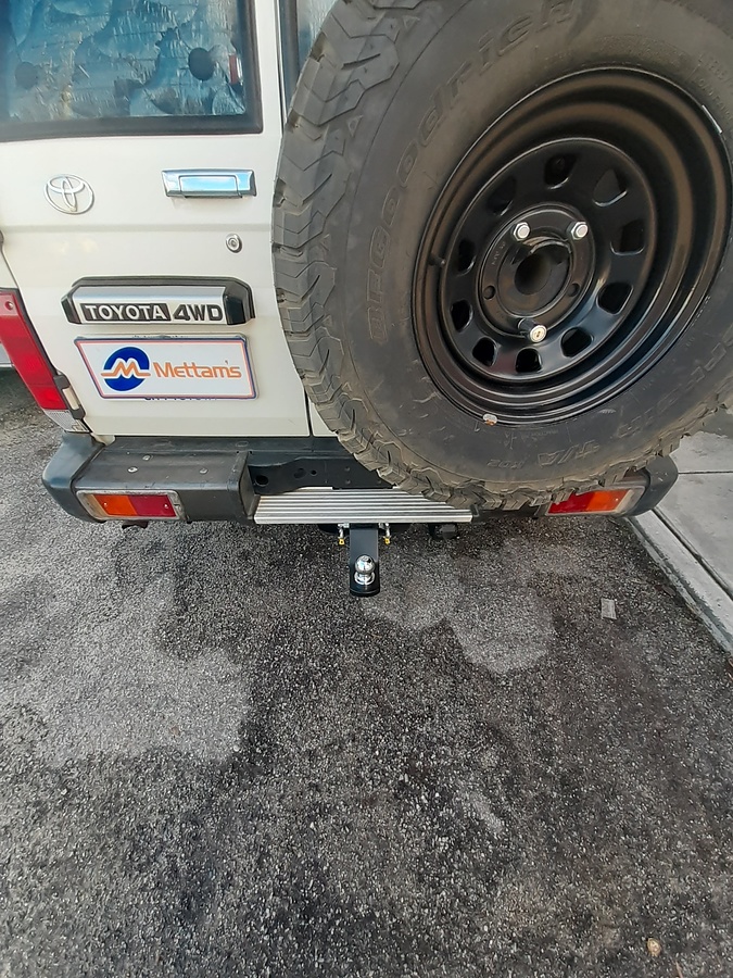Trailboss Towbar for Toyota LANDCRUISER 76 SERIES GXL 4D Wagon (incl. Workmate)  (factory rear step must be removed and cut) - 3500/350 KGS Towing Capacity- Vehicles built 3/07-on - Image 1