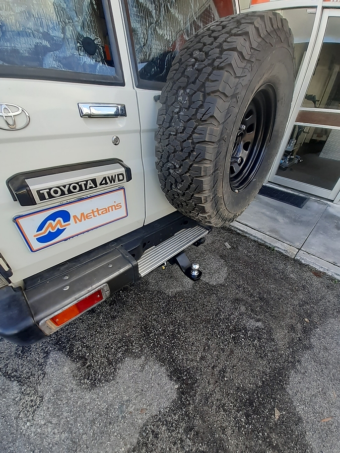 Trailboss Towbar for Toyota LANDCRUISER 76 SERIES GXL 4D Wagon (incl. Workmate)  (factory rear step must be removed and cut) - 3500/350 KGS Towing Capacity- Vehicles built 3/07-on - Image 2