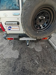 more on Trailboss Towbar for Toyota LANDCRUISER 76 SERIES GXL 4D Wagon (incl. Workmate)  (factory rear step must be removed and cut) - 3500/350 KGS Towing Capacity- Vehicles built 3/07-on