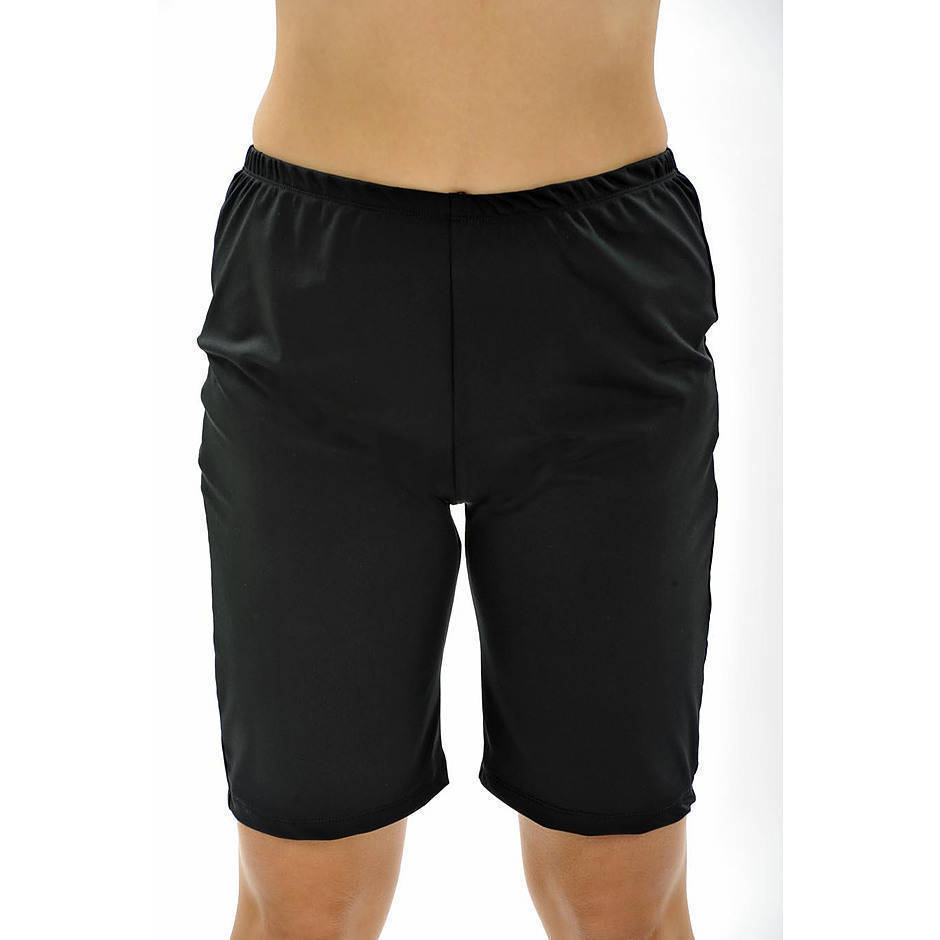 Long Swim Shorts - Black - Image 2
