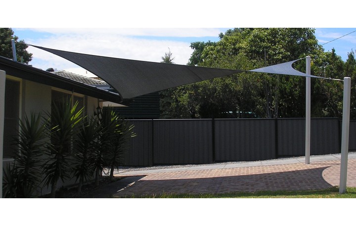 Photograph of Carport Shade Sail in charcoal
