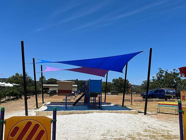 Photograph of Baskerville Tavern play area Shade Sails