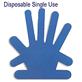 Sterile Single Use Aluminium Hands (X-Large)