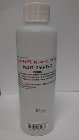 250mL Isopropyl Alcohol - STRICTLY IN STORE SALES ONLY - IPA - BOT-250-ISO - Image 1