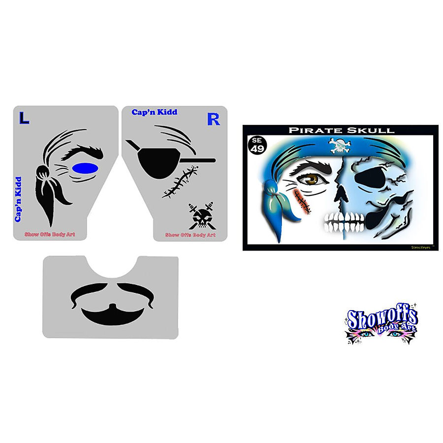 STENCIL EYES - Pirate Skull 49SE - ONLY 1 LEFT - Image 1