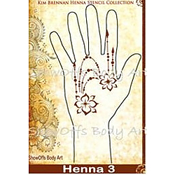more on Henna Stencil - Flower Swag - HENNA-3 - 2 LEFT