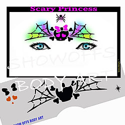 more on STENCIL EYES - Scary Princess 76SE