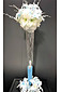 Photo of 120cm Centrepiece blue white lilium vase - PICK UP ONLY FROM PERTH STORE 