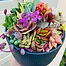 Photo of Sunshine Succulents-charcoal 13cm bowl with wooden base - 