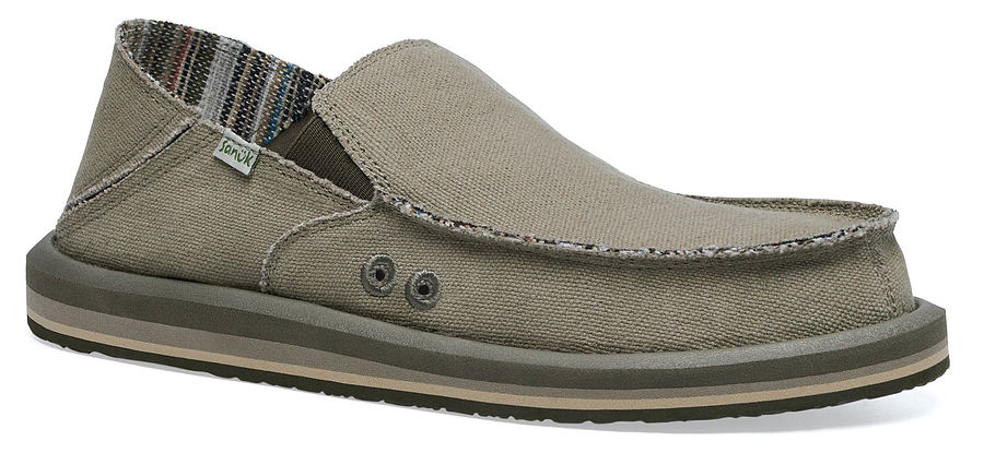 Sanuk Mens Vagabond ST Hemp Earth