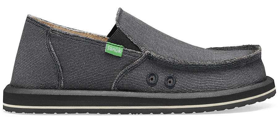 Sanuk Mens Donny Charcoal