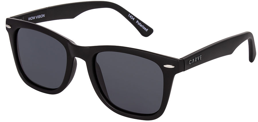Carve Eyewear Wow Vision Matte Black Grey Polarised Sunglasses