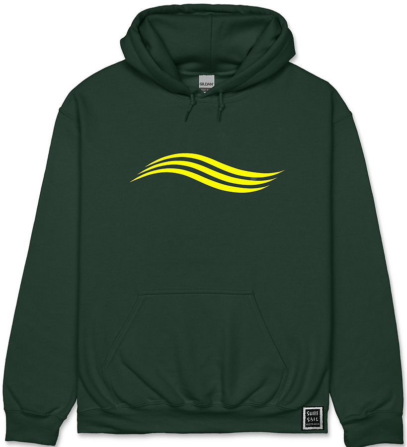 green surf hoodie