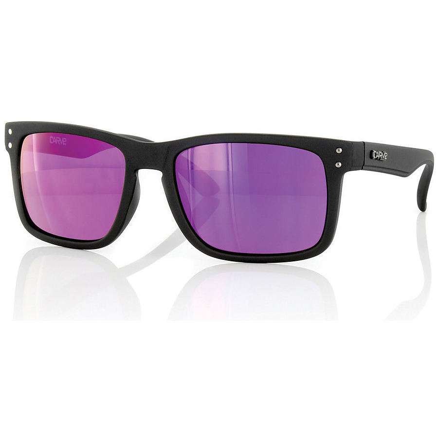 Carve Eyewear Goblin Matte Black Purple Iridium Sunglasses - Image 1