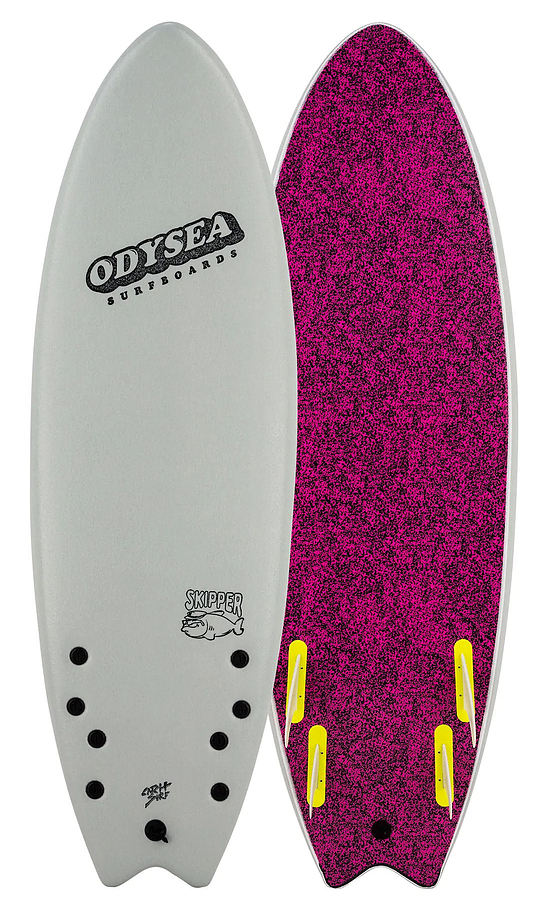 Catch Surf Odysea Skipper 2022 Cool Grey Quad Fin Softboard - Image 1