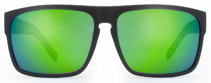 2452 Carve Eyewear Vendetta Matte Black Green Iridium Sunglasses - Image 3