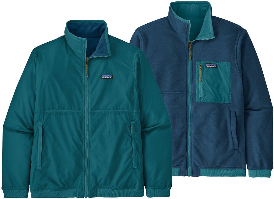 Patagonia Mens Reversible Shelled Microdini Jacket Belay Blue - Image 1