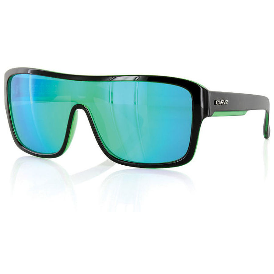 Carve Eyewear Anchor Beard Black Green Iridium Sunglasses - Image 1