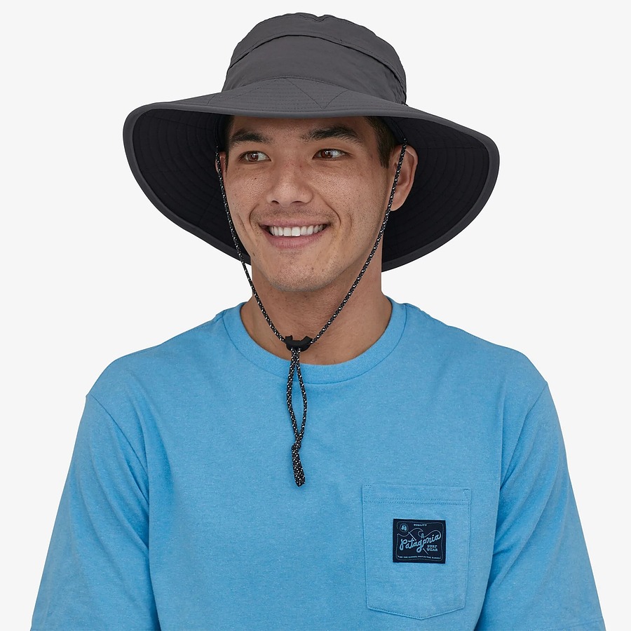 Patagonia Wide Brim Hat Baggies Brimmer Grey