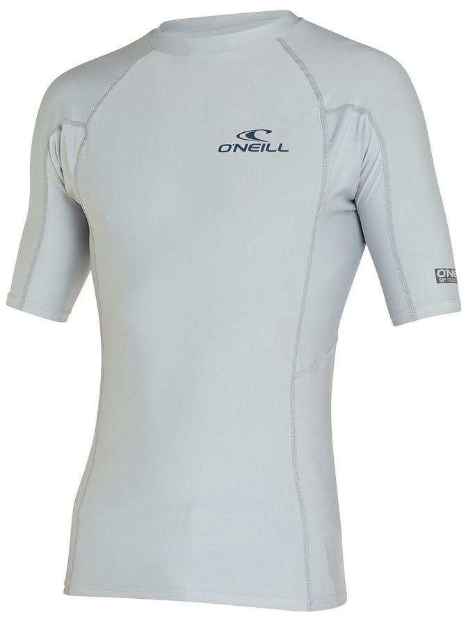 Oneill Reactor UV Short Sleeve Rash Vest Cool Grey - Image 1