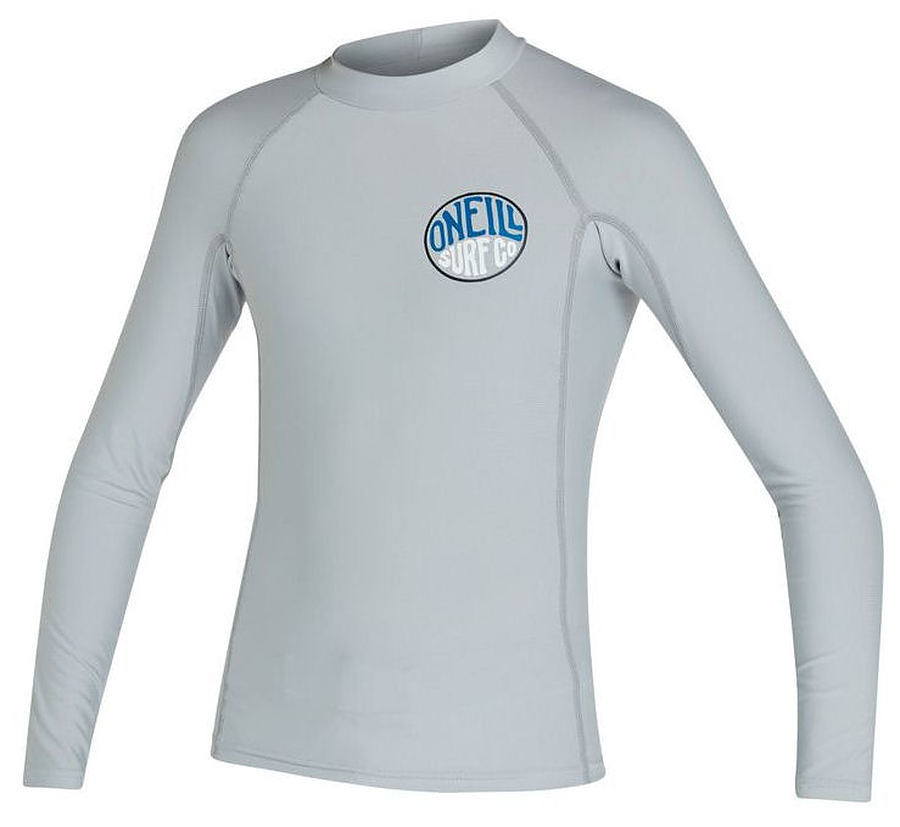 Oneill Kid's Reactor UV Long Sleeve Rash Vest Cool Grey - Image 1