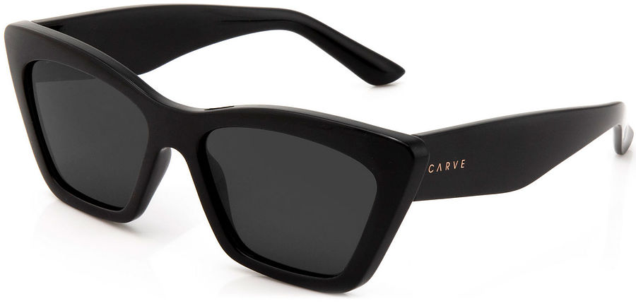 Carve Eyewear Tahoe Gloss Black Polarised Dark Grey Lens Sunglasses - Image 1