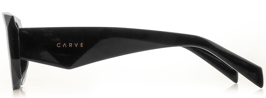 Carve Eyewear Milan Gloss Black Dark Grey Sunglasses - Image 3