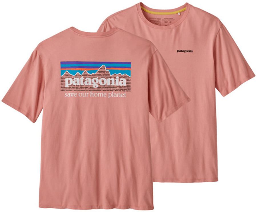 Patagonia Men's P-6 Mission Organic T-Shirt Sunfade Pink - Image 1