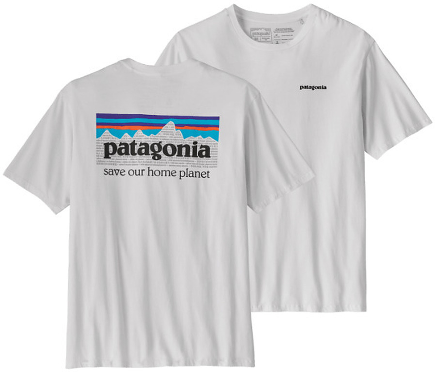 Patagonia Men's P-6 Mission Organic T-Shirt White - Image 1