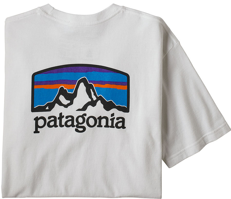 Patagonia Men`s Fitz Roy Horizons Responsibili Tee White