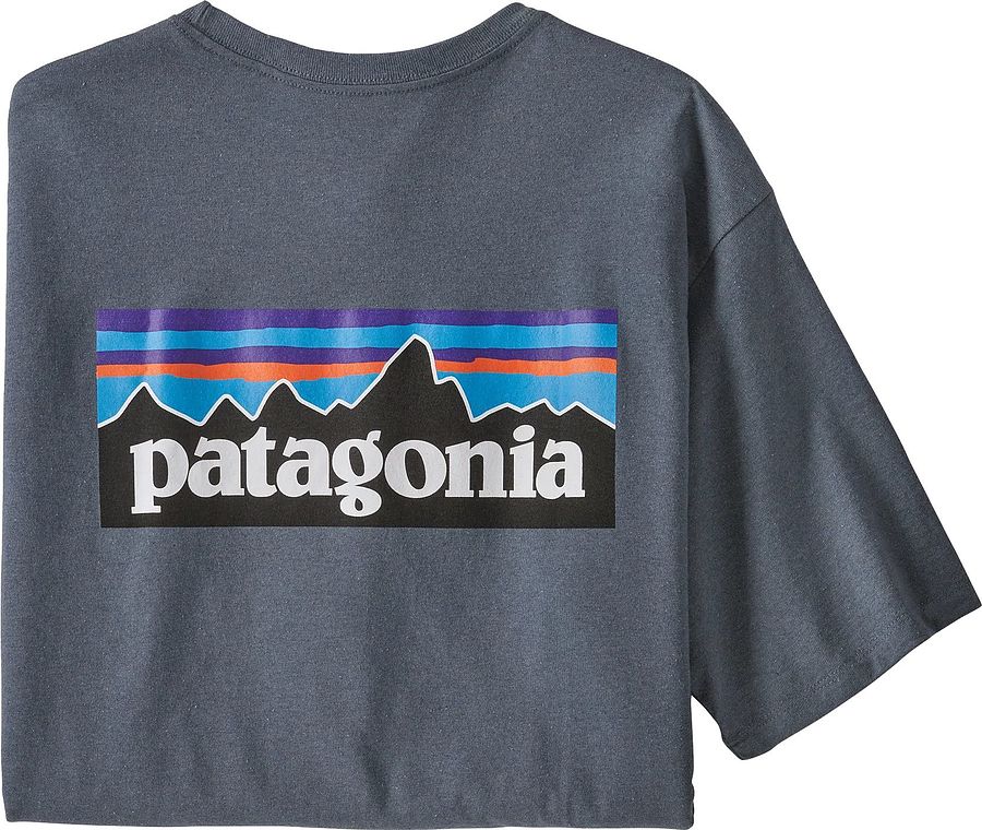 Patagonia Men's P-6 Logo Responsibili T-Shirt Plume Grey - Image 1