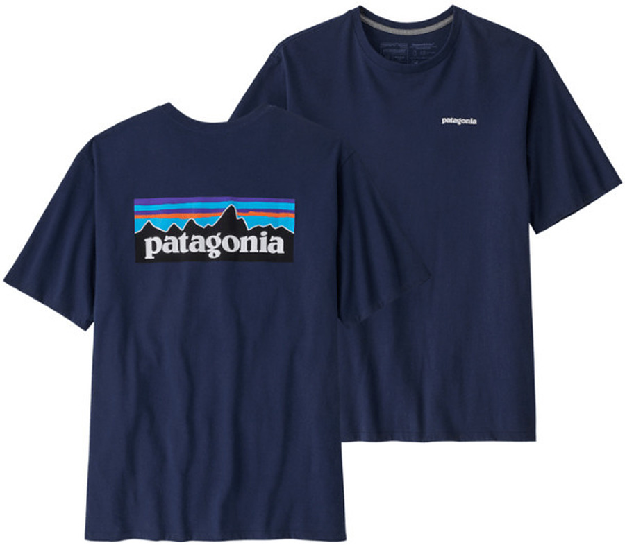 Patagonia Men's P-6 Logo Responsibili T-Shirt Classic Navy - Image 1